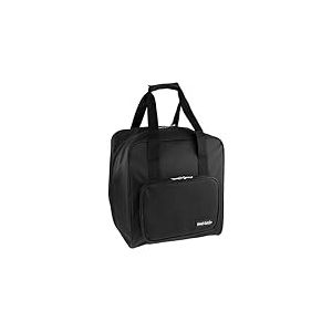 Hobby Gift Sac pour Machine &agrave; surjeteuse &ndash; Sac de Transport rembourr&eacute; en Polyester &ndash; Poches pour Rangement d'accessoires suppl&eacute;mentaires (h/l/h) 39 x 32 x 36 cm, Noir, Noir, (d/w/h) 39 x 32 x 36cm.,