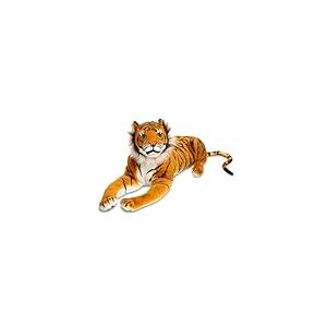Melissa & Doug - Peluche Tigre Sibérien Géant - Peluche Tigre 1,2 Mètre De Long - Animal Réaliste Tout Doux - Lavable En Surface - Décor Chambre D'Enfant - Jouet Premier Age - Cadeau Enfant 3 Ans Et +