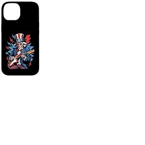Uncle Sam Guitare électrique 4 juillet Rock USA Coque pour iPhone 14