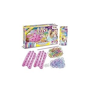 CRAZE LOOPS Creative Box | Kit Créatif Bracelet Elastique Enfant à faire soi-même, 600 élastiques bracelets, fermoirs et nombreux accessoires - Bijoux Enfant DIY