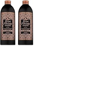 Tesori d'Oriente Cremebad Hammam - Bain de bain aromatique à l'huile d'argan et à la fleur d'oranger - 500 ml - Soin du corps pour la baignoire, rituel pour le corps et les sens (Lot de 2)