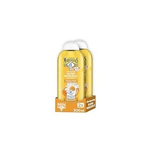 Le Petit Marseillais Shampooing Blond Ensoleillé (Lot de 2 Flacons de 300 ml) – Shampooing sans Silicone pour Cheveux Blonds à Châtain Clairs – 98% d'Ingrédients d'Origine Naturelle