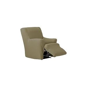 ECOMMERC3 Housse de Fauteuil Pieds Ensemble de Relaxation bi-élastique en Une pièce, Respirante et Facile à Installer - Housse de Fauteuil Pieds Ensemble Couleur Lin Protection complète avec mousses