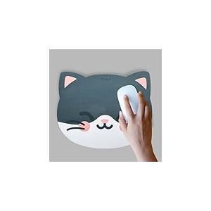 WONDEE Mr Wonderful Tapis de Souris Chat Un Tapis de Souris Qui r&eacute;pand la Joie en Fibre Extra Fine, Rond et antid&eacute;rapant pour Filles et Femmes - Cadeaux Originaux pour Enfants et Femmes