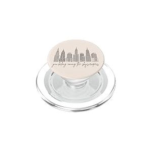 Les Gratte-Ciel de New York et Les Amoureux de la Ligne d'horizon de New York | NY Design PopSockets PopGrip pour MagSafe