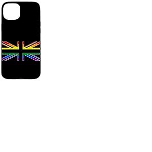 Drapeau Union Jack LGBTQ GAY Pride arc-en-ciel Royaume-Uni Coque pour iPhone 15 Plus