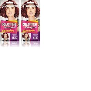 Cameleo - Shampooing teint&eacute; - Acajou fonc&eacute; - Rafra&icirc;chissement rapide et facile des couleurs &laquo; couleur en couleur &raquo; - Sans ammoniaque ni oxydant - Shampoing en sachet - 40 ml (Lot de 2)