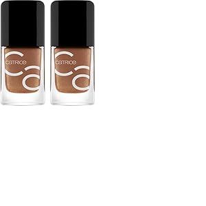 Catrice CATRICE ICONAILS Vernis à ongles gel Lacquer n° 172 - Marron brillant - Longue durée - Sans acétone - Végétalien - Sans particules de microplastiques - Sans conservateurs - 10,5 ml (Lot de 2)