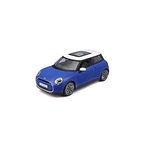 Maisto - Mini Cooper SE 2024 (J01), Voiture Miniature &agrave; l'&eacute;chelle 1:24, Couleur Bleue, r&eacute;plique d&eacute;taill&eacute;e de la Nouvelle Version &eacute;lectrique, Portes et Capot ouvrants, &acirc;ge recommand&eacute; 3+ Ans