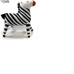 Cefa Toys 00207 Peluche solidaire Blanc Noir