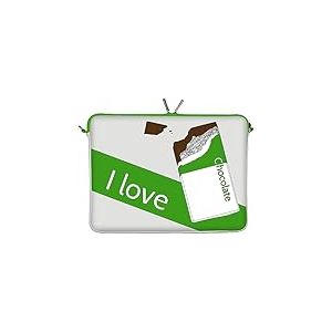 Digittrade LS172-15 Chocolate Designer MacBook Pro 15" Housse en néoprène pour Ordinateur Portable jusqu'à 39,1 cm (15,6") Vert/Blanc/Marron