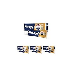 Fixodent Plus Mordant Imbattable Cr&egrave;me Adh&eacute;sive pour proth&egrave;ses Totales & Partielles 40gm (Lot de 4)