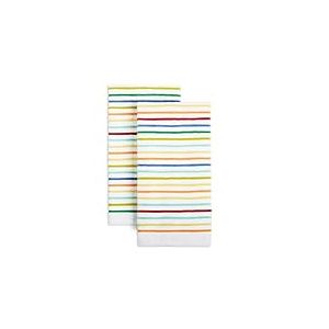 Fiesta Ensemble de torchons de Cuisine à Rayures Tropicales, 40,6 x 71,1 cm, Multicolore