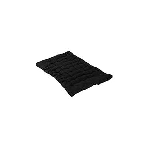 MEUBLE COSY Futon 2 Places Portable Matelas Pliable, 135x190x10cm, Noir