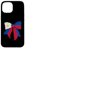 Drapeau philippin philippin fierté Philippine Fille Coquette nœud Coque pour iPhone 15