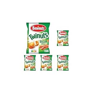 Benenuts Twinuts Goût Bacon Cacahuètes 150 g (Lot de 5)
