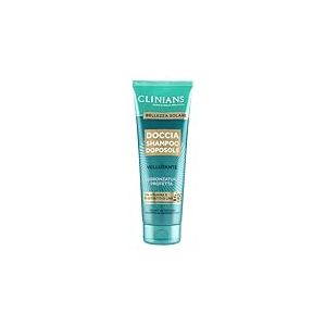 CLINIANS | Gel Douche Shampoo Après-Soleil Veloutant, avec Vitamine E et Extrait de Lin, 250mL
