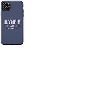 Conception du Terrain d'Olympia WA//Olympia Washington Coque pour iPhone 11 Pro Max