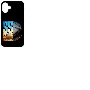 55e Anniversaire Homme basketteur Basket 55 Ans Coque pour iPhone 16 Plus