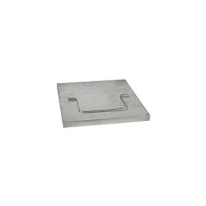 Windhager Couvercle pour composteur surélevé, 30,5 x 30,5 x 2,5 cm, acier galvanisé à chaud, couverture pour composteur surélevé, résistant aux intempéries et durable, argenté