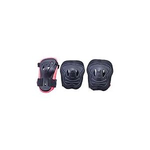 K2 Skates Filles Patins en Ligne Marlee Pro Pad Set — Black - Orange — S (Knee: A:27-31cm B:25-29cm / Elbow: A:22-25cm B:20-23cm / Wrist: A:17-19cm B:14-16cm) — 30E1410