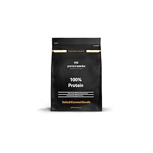 Protein Works - 100% Prot&eacute;ines, 2.5 kg, M&eacute;lange Riche en Prot&eacute;ines, 83 Portions, Caramel sal&eacute;
