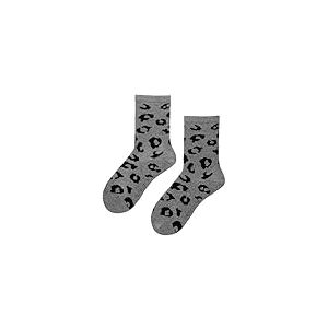 Hudson Fancy Leo Animal Print Chaussettes Montantes, Gris chin&eacute;, 35-38 Femmes