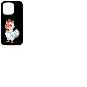 Costume Amusant de Renard dans Un Poulet Coque pour iPhone 15 Pro