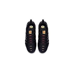 NIKE Homme Air Vapormax Plus Sneaker, Black Lt Smoke Grey Magma Orange, 42.5 EU