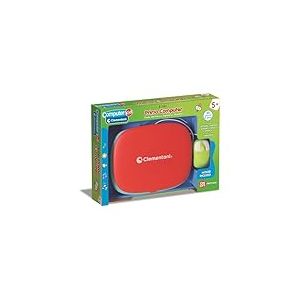 Clementoni Sapientino - Mon Premier Ordinateur, Jeu éducatif interactif Enfants à partir de 5 Ans, 35 activités, Apprendre des Lettres, Chiffres, logique et Musique, Souris Incluse, écran LCD, Langue