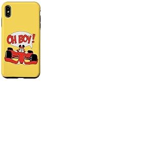 Disney Mickey Mouse Racing Team "Oh Boy!" Race Car Driver Coque pour iPhone XS Max