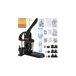 VEVOR Machine à Badges de 25/32/58 mm Presse à Badges avec 300 Kits de Consommables et Livre Magique Panda Machine à Fabriquer des Badges en Plastique Résistant pour Fabrication de Badges à Épingle