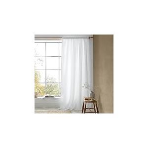 Pineapple Elephant Muscat Rideau en Voile gaufré Blanc 140 x 229 cm