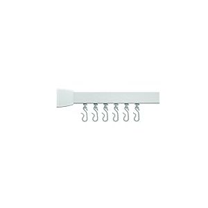 Croydex Profil 800 en Forme de U Rail 915 x 915 x 915, Aluminium, Blanc, 91.5 x 91.5 x 3 cm
