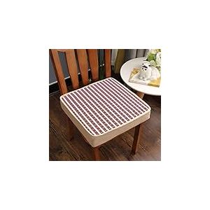 HY&DD Carré Éponge Peluche Chaise Seat Pad,Coussin De Siège De Patio,Épaissir Étudiant Bureau Extérieur Chaise Pad,Siège Pad,50 * 50 B 45x45cm(18x18inch)