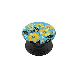 Fleurs jaunes PopSockets PopGrip Interchangeable