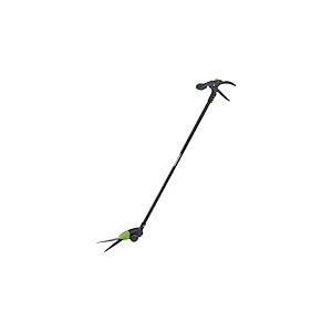 Draper Cisaille à gazon à manche long de 1,3 m | Tondeuse de jardinage avec roues | Lames de coupe d'herbe à 180 degrés | Outil manuel de jardin | 37795, Vert/Noir