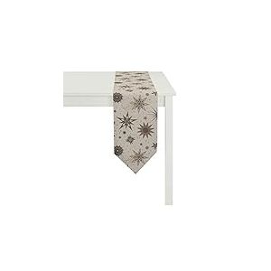 APELT 3001 24 x 175 70 Chemin de Table, Polyester, Marron/doré, 24 x 175 x 0,2 cm