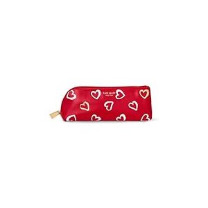 Kate Spade New York Trousse à stylos et Crayons avec Fournitures Scolaires, Pochette zippée Comprenant 2 Crayons, Taille-Crayon, Gomme et règle, Cœurs Coups de Pinceau, S, Classique