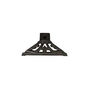 TIKI Support de torche en fonte – Robuste, autonome et résistant aux intempéries pour patio, jardin, terrasse et arrière-cour – Convient aux poteaux de torche de 1,9 cm à 3,2 cm – 22,9 x 22,9 cm, noir