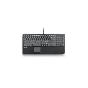 perixx PERIBOARD-534 &ndash; Clavier Filaire Compact QWERTY avec Pav&eacute; Tactile &ndash; Touches Ciseaux Silencieuses &ndash; 2 Hubs USB Int&eacute;gr&eacute;s &ndash; Pav&eacute; Num&eacute;rique &ndash; Plug and Play &ndash; Design Professionnel Noir