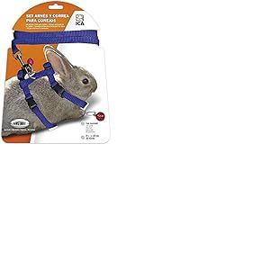 ICA Kit Harnais et Sangle pour Lapins (DA1027) Bleu