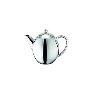 Weis 17350 Th&eacute;i&egrave;re &agrave; Double Paroi Filtre Acier Inoxydable Argent 13,5 x 13,5 x 15 cm