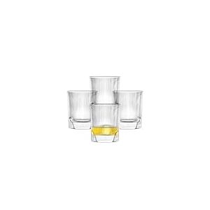 Schott Zwiesel Verre à whisky Fave (set de 4), tumbler moderne pour whisky avec rainures en relief et cut-outs, verres en cristal résistant au lave-vaisselle (art. n° 124303)