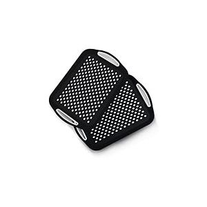 Essen Lot de 2 Plateaux de Service &ndash; Planches antid&eacute;rapantes avec poign&eacute;es antid&eacute;rapantes, id&eacute;ales pour la pr&eacute;paration des Aliments, Le th&eacute;, Le Petit d&eacute;jeuner au lit &ndash; Plateau en Plastique pour Une