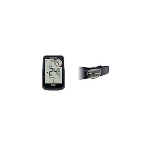 SIGMA Sport ROX 4.0 Noir | Compteur GPS vélo sans Fil & Navigation avec Support Cintre & Sport - R1 Duo Ceinture pectorale Capteur de Fréquence Cardiaque (Ant+/Bluetooth Smart)