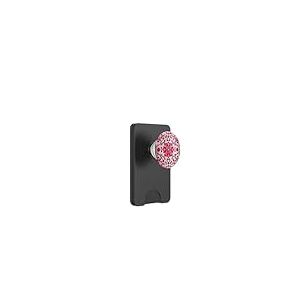 Carrelage marocain rose floral oriental art tendance vintage PopSockets PopWallet pour MagSafe