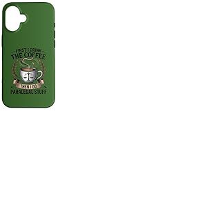 Juridique Professionnel Parajuriste Amoureux Du Café Bureau Humour Coque pour iPhone 16