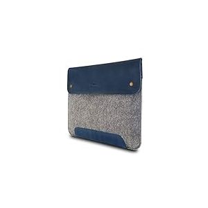 MegaGear Housse MacBook en Cuir Véritable et Polaire pour MacBook Pro et MacBook Air - 16 Pouces - 15 Pouces - 15,5 Pouces (M4, M3, M2, M2, M1, Pro & Max) Modèles 2020 à 2024