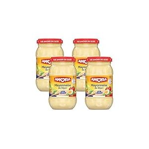 Amora Mayonnaise de Dijon Nature, 235g (Lot de 4)